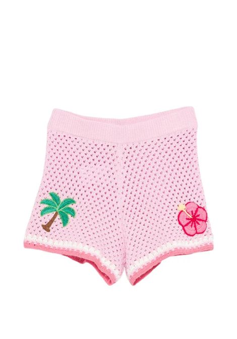 Shorts con ricamo SAINT BARTH | YVT0002 YVETTE JR03562L LACE TROPICAL 2177 OPAT